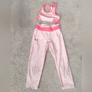 Under Armout crop leggings and sports bra set